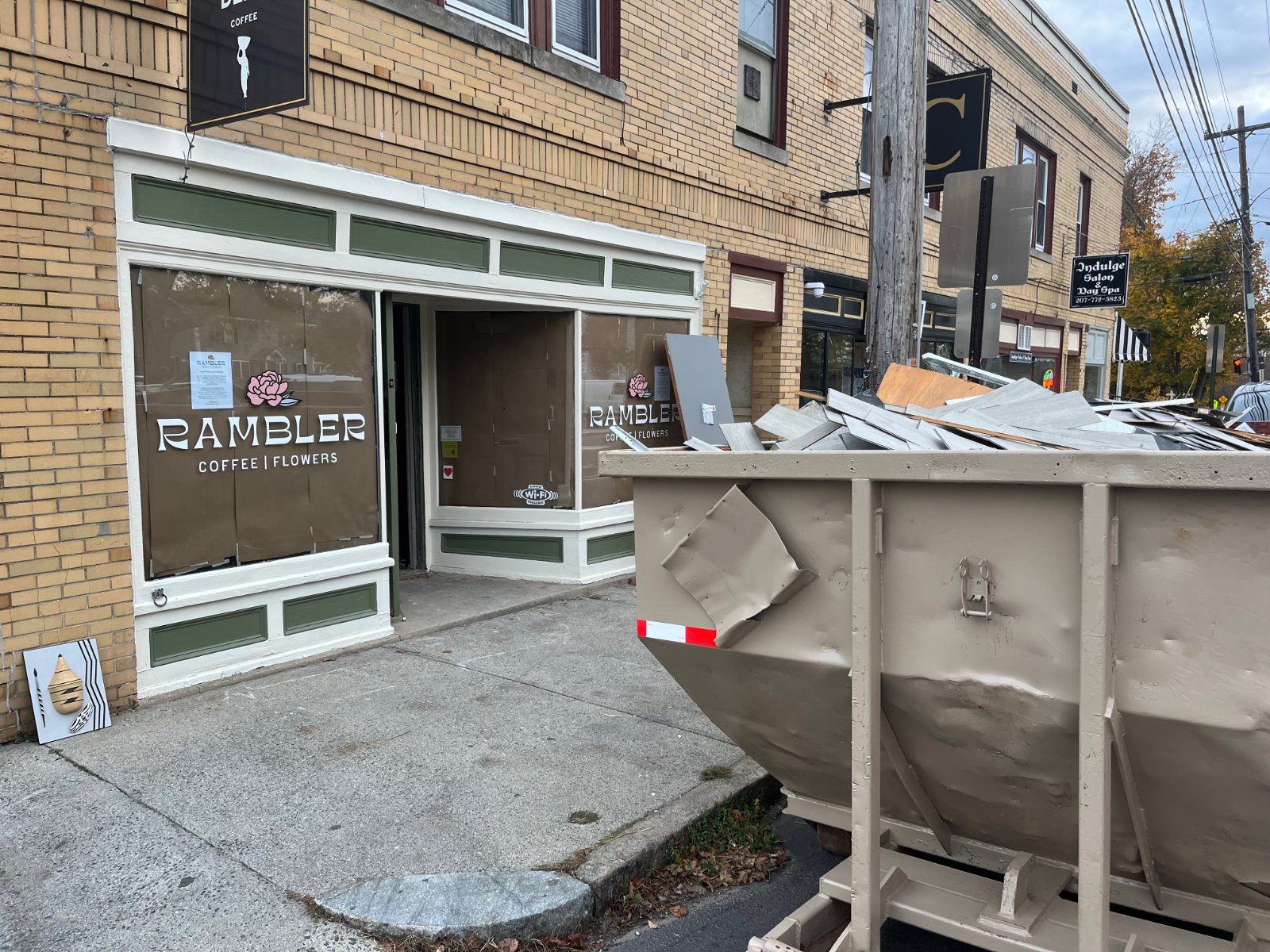 Helping our friends at Ramble Cafe